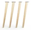 4x sossai Holzfüße rund - schräge Ausführung 45cm Buche Produktbild-Vorschau 2