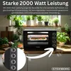 Mini trouba Steinborg 60 l – elektrická trouba 2000 W s Náhled obrázku produktu 3