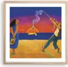 Gerahmtes Poster - Rahmen in heller Eiche - Symbol Liebe Produktbild-Vorschau 1