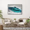 Gerahmtes Poster - Schwarzer Rahmen - Surfen Welle Türkis - Produktbild-Vorschau 6