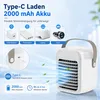 USB 3in1 Luftkühler Ventilator mit Befeuchtung, LED Licht, Produktbild-Vorschau 4