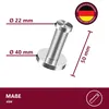 HOOZ Edelstahl Handtuchhaken 5cm für innen und außen Produktbild-Vorschau 2