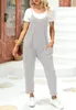 Damen-Jumpsuit, ärmellos, V-Ausschnitt, Spaghettiträger Produktbild-Vorschau 4