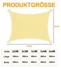 Sonnensegel Wasserdicht Rechteckig 3x4M, Sonnenschutz Produktbild-Vorschau 7