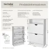tectake® Schuhschrank Calea 60 x 24 x 102 cm Produktbild-Vorschau 5