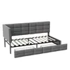 INONEFT Schlafsofa Polsterbett 90x200cm mit LED & Produktbild-Vorschau 9