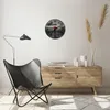 Wanduhr - Rund - Glasuhr - Meer Brücke Sturm - 30x30cm - Produktbild-Vorschau 6