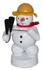 Schneemann mit Agogo (8cm) von Zenker Volkskunst Produktbild-Vorschau 1