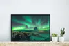 MuchoWow® MuchoWow® Gerahmtes Poster Nordlichter - Berge - Produktbild-Vorschau 5