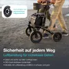 Helavo Outdoor Rollator mit Luftbereifung – Faltbarer Produktbild-Vorschau 2