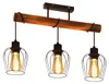 ZMH Plafondlamp met 3 lampen, houten plafondlamp, Productafbeelding-voorbeeld 10