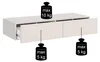Selsey Olio - Wand-Schminktisch 2-schubladig, Schwarz, 110 Produktbild-Vorschau 5