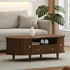 Merax Couchtisch mit Rolltür, Sofatisch mit 1 Schublade und Produktbild-Vorschau 4