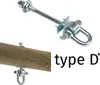 Gancio passante tipo D+ 160 mm Anteprima dell’immagine prodotto 1