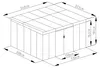 Domek ogrodowy G21 GRAH 1132 - 340 x 333 cm, brązowy Podgląd zdjęcia produktu 5