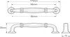 10er Set Mattschwarze Möbelgriffe aus Aluminium mit 96 mm Produktbild-Vorschau 6