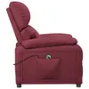 vidaXL Fauteuil relax électrique vin rouge tissu Voir les images du produit 5