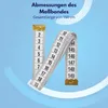 Knaak Maßband 150 cm weiß flexibel beidseitig lesbar für Produktbild-Vorschau 3