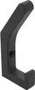 A black coat hook is shown against a white background. Produktbild-Vorschau