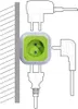 Prise quadruple MagicCube, 2 entrées USB 1,4 m GreenBlue Voir les images du produit 6