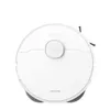 A top-down view of a white robot vacuum cleaner against a white background. Produktbild-Vorschau