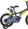 A close-up side view of a Batman-themed children's bicycle. Náhľad obrázku produktu