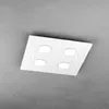 Moderní čtvercové stropní svítidlo Path White Glass 4 Náhled obrázku produktu 2
