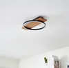 Lindby LED-Deckenlampe Galad, schwarz, Holz, 30 cm, dimmbar Produktbild-Vorschau 4