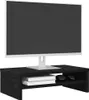 vidaXL Monitorstandaard, zwart eikenhout, 42x24x13 cm, Productafbeelding-voorbeeld 4