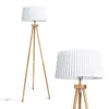 Aigostar stehlampe wohnzimmer, LED stehlampe dreibein holz Produktbild-Vorschau 1