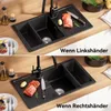 Granitspüle Küchenspüle 78 x 45 cm, pflegeleichte Produktbild-Vorschau 8