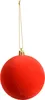 Samtkugeln 3er Set | 10cm Rot | Weihnachtskugeln zum Hängen Produktbild-Vorschau 5