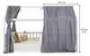 Hausbett Himmel NENA im 2er Set in grau - Betthimmel aus Produktbild-Vorschau 5