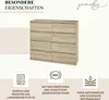YUMEBLY komoda z 8 szufladami | 100x97x40 cm | szafka na Podgląd zdjęcia produktu 4