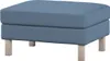 Dekoria Bezug für Karlstad Hocker, blau, Husse, Karstadt Produktbild-Vorschau 1