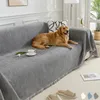 Sofa Abdeckung Chenille Sofa überwurfdecke Einfarbig Produktbild-Vorschau 1