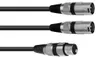 OMNITRONIC Adapterkabel XLR (vrouwelijk) / 2x XLR Productafbeelding-voorbeeld 1