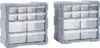 vidaXL Organizzatore multi-cassetto 2 pezzi 12 cassetti Anteprima dell’immagine prodotto 6