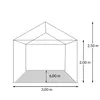 Tenda per feste NEAPOL, 3x6m, blu Anteprima dell’immagine prodotto 13