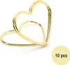 Tischkartenhalter Herzen Gold 10 Stück 2,5 cm für Hochzeit Geburtstag Fotohalter Tischdeko Taufe Jugendweihe Kommunion Tisch-Deko Dekoration Zubehör Produktbild-Vorschau
