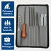 Kettensäge Schärfen Set 7-teilig mit Rolltasche, Rundfeilen Produktbild-Vorschau 3