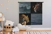MuchoWow® Wandteppich Wandbehang Collage - Tiger - Produktbild-Vorschau 3