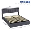 okwish Polsterbett 160×200 mit LED-Licht und Schubladen, Produktbild-Vorschau 8
