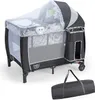 Babybett klappbar, Kinderreisebett Reisebett mit Rollen Produktbild-Vorschau 1