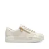 A single beige sneaker with a platform sole and gold zipper detail, shown from a side view against a white background. Náhled obrázku produktu