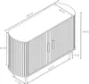 Cassettiera 'Tvedestrand' con 2 ante scorrevoli 100 x 40 x Anteprima dell’immagine prodotto 4