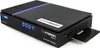 A black satellite receiver with a textured top and a blue LED light strip. Produktbild-Vorschau