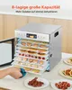VEVOR Dörrgerät Dörrautomat 8 Edelstahlschalen, Produktbild-Vorschau 4