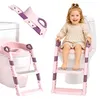 Riduttore WC bambini con scaletta rosa antiscivolo Anteprima dell’immagine prodotto 1