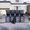 Mülltonnenbox 4er Set für 240 Liter Tonnen Produktbild-Vorschau 2